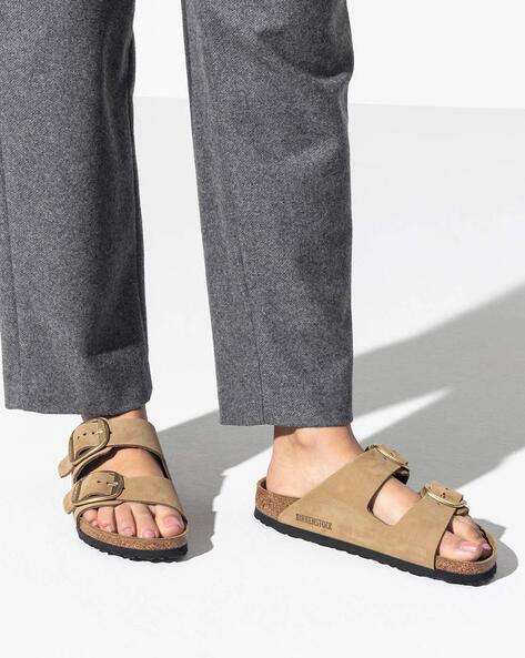 Birkenstock big best sale buckle beige