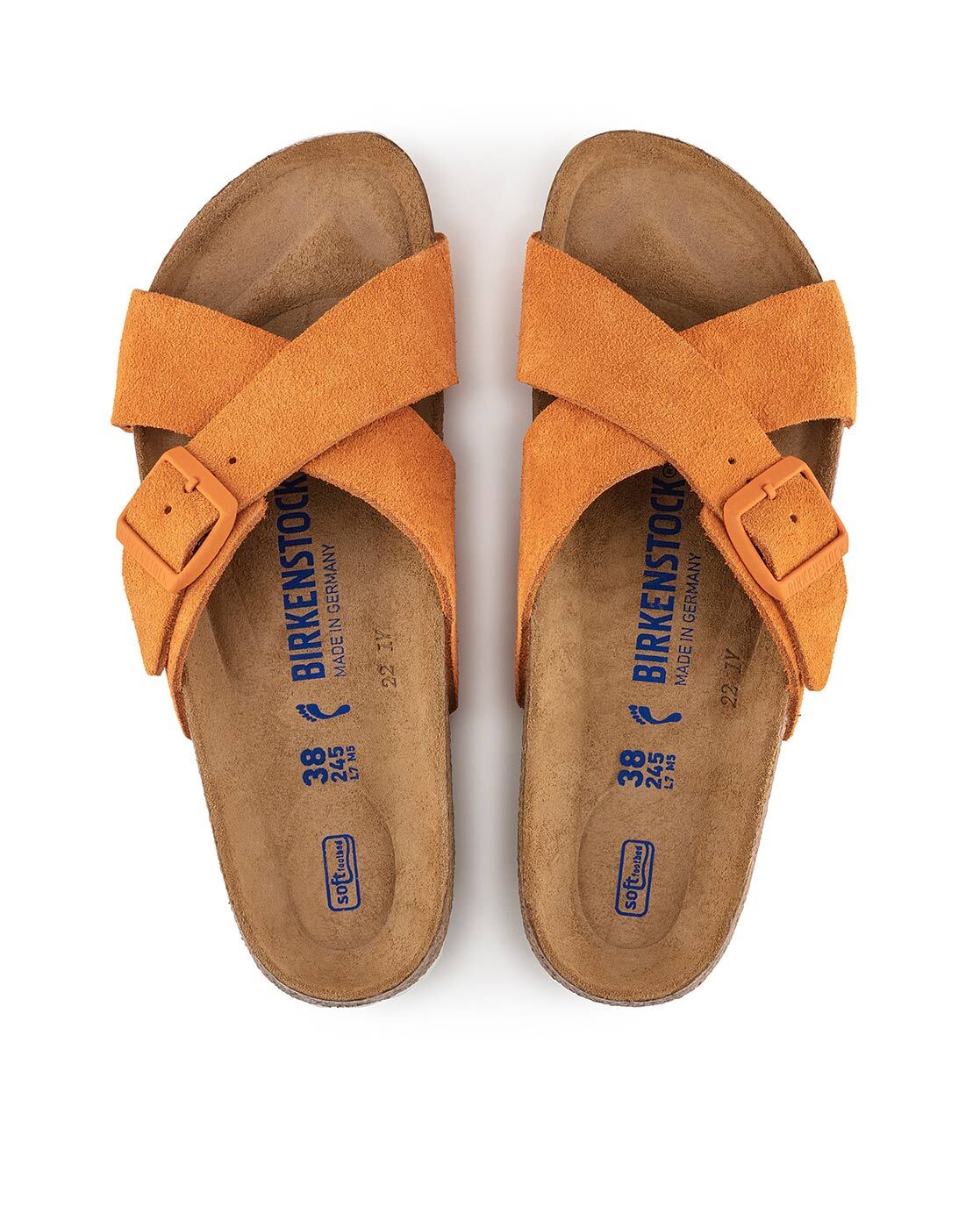 Orange birkenstocks discount