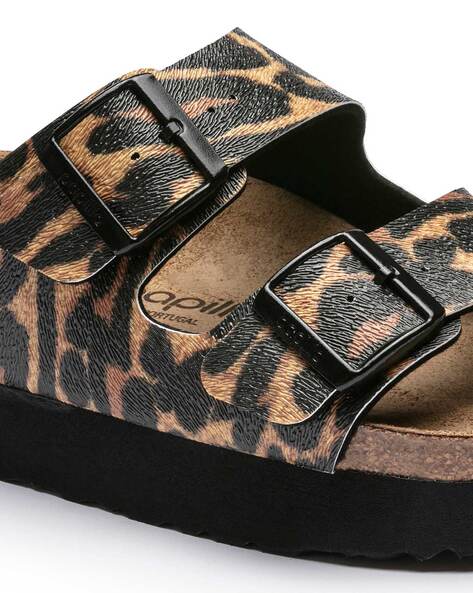 Arizona Animal Print Narrow Fit Flat Sandals