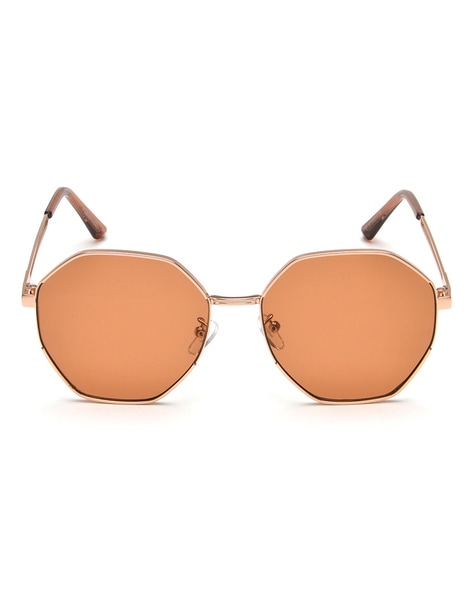 Lianas Hexagon Sunglasses in Light Gold and Wine by LINDA FARROW – LINDA  FARROW (U.K.)