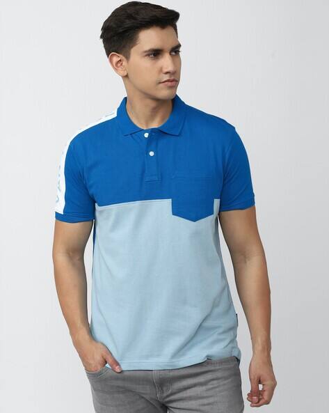 van heusen blue polo t shirt