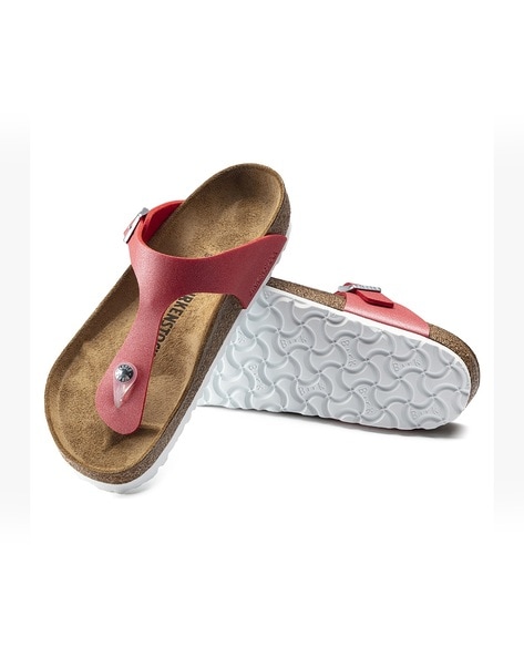 Womens red online birkenstock