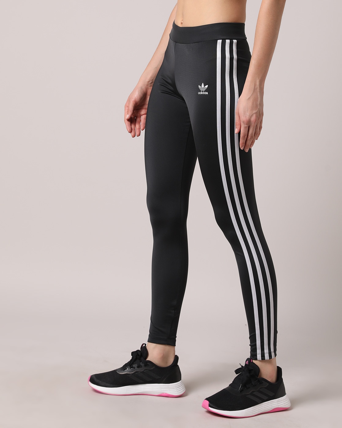 adidas Originals Women's 3 Stripes Leggings, Medium Grey Heather, Small at  Amazon Women's Clothing store
