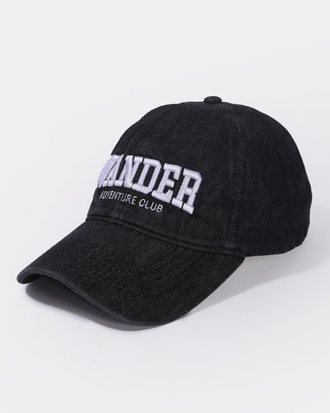 DNMX Men 3D Embroidered Denim Washed Cap