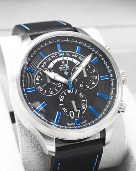 Buy Black Watches for Men by Swiss Military By Chrono Online
