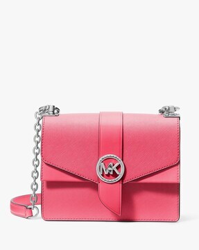 Buy Michael Kors Marilyn Medium Saffiano Leather Satchel, Pink Color Women