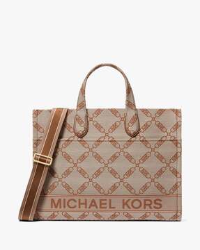 MICHAEL Michael Kors Hamilton Legacy Large Belted Woven Satchel Bag