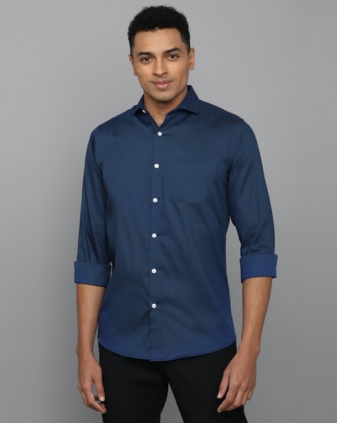 Allen Solly Men Slim fit Formal Shirt - Blue