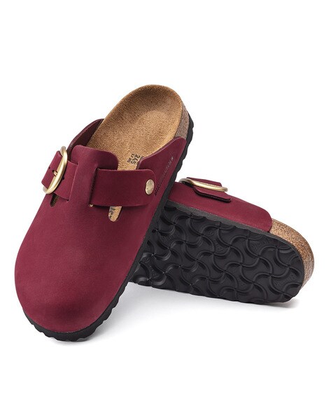 Birkenstock outlet red clogs