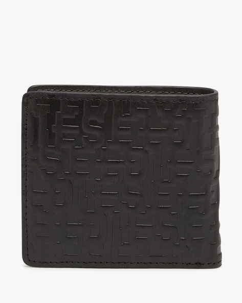 Fendi Ff Leather Bifold Wallet in Black for Men