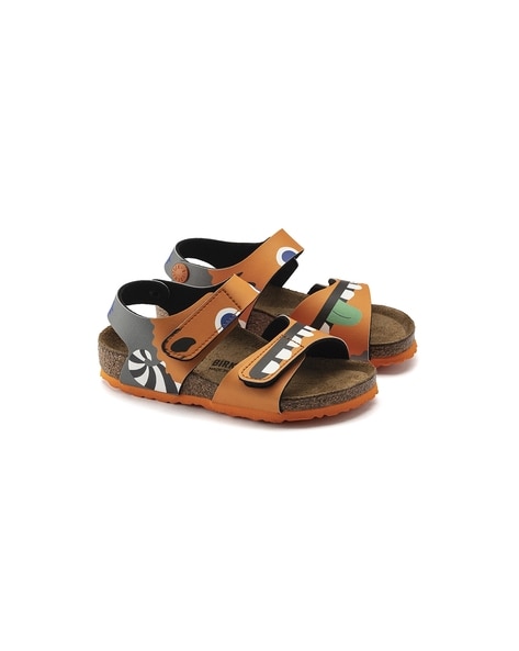 Orange birkenstock online sandals