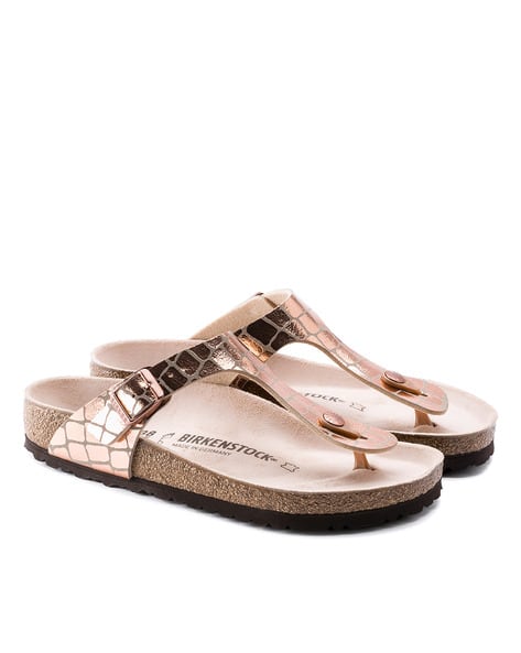 Buy Rose Gold Flat Sandals for Women by Birkenstock Online