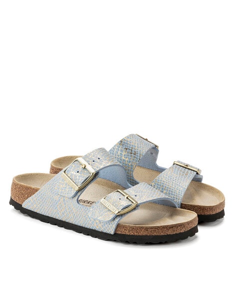 Birkenstock Arizona Birko-Flor Soft Footbed Slide Sandal (Women) - Des –  The Heel Shoe Fitters