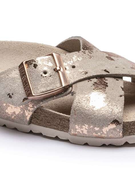 Buy Birkenstock Siena Narrow Fit Flat Sandals Silver Color Women