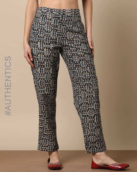 Buy Blue Pants for Women by Indie Picks Online | Ajio.com