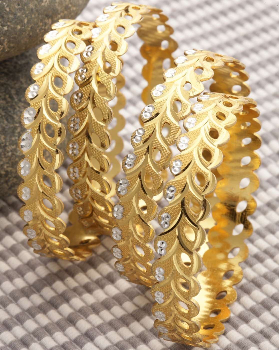 Buy Gold-Toned Bracelets & Bangles for Women by Zeneme Online