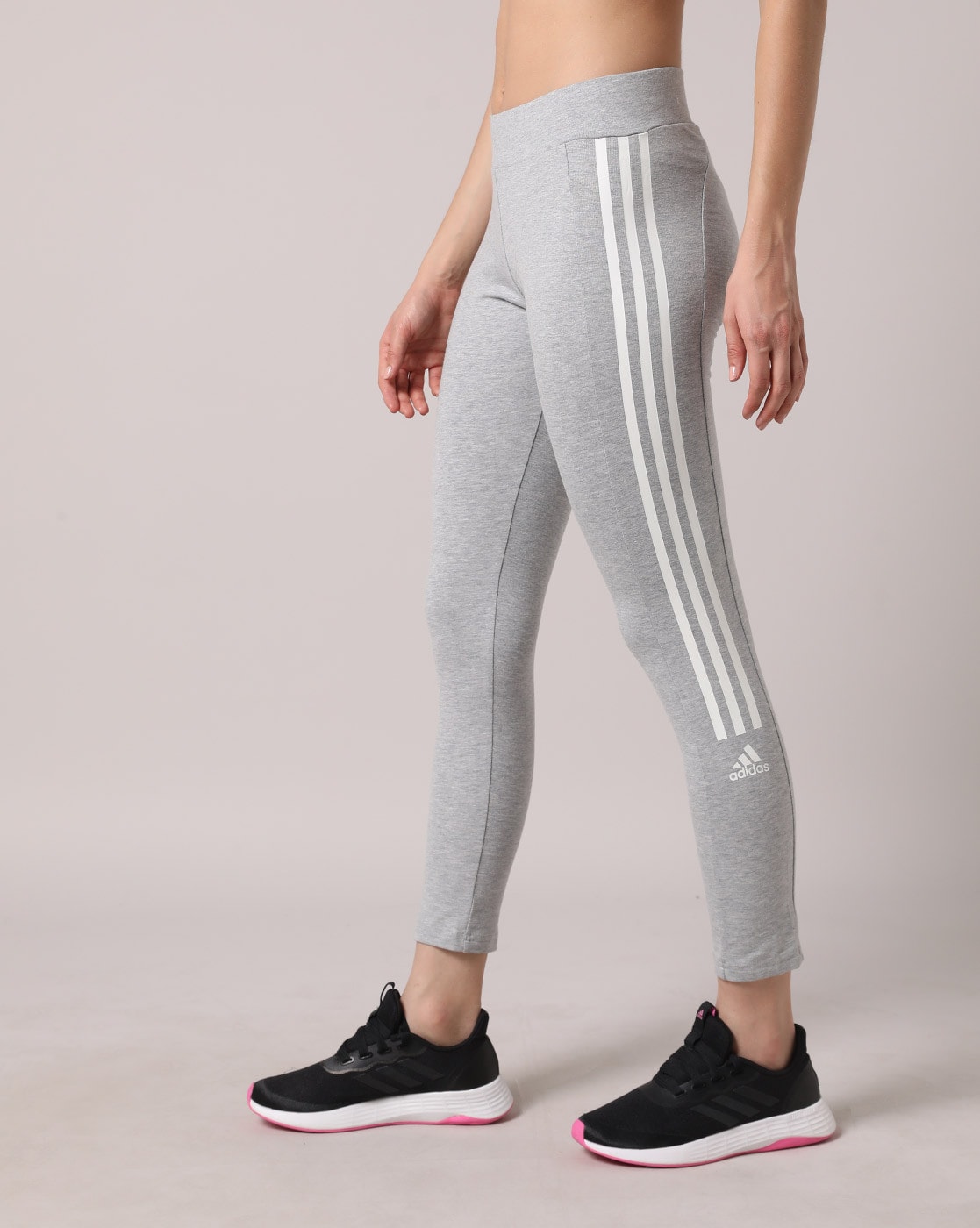 Buy ADIDAS Women's Regular Fit Polyester Blend Tights (HG3097-S_Grey,  Heather_S) at Amazon.in