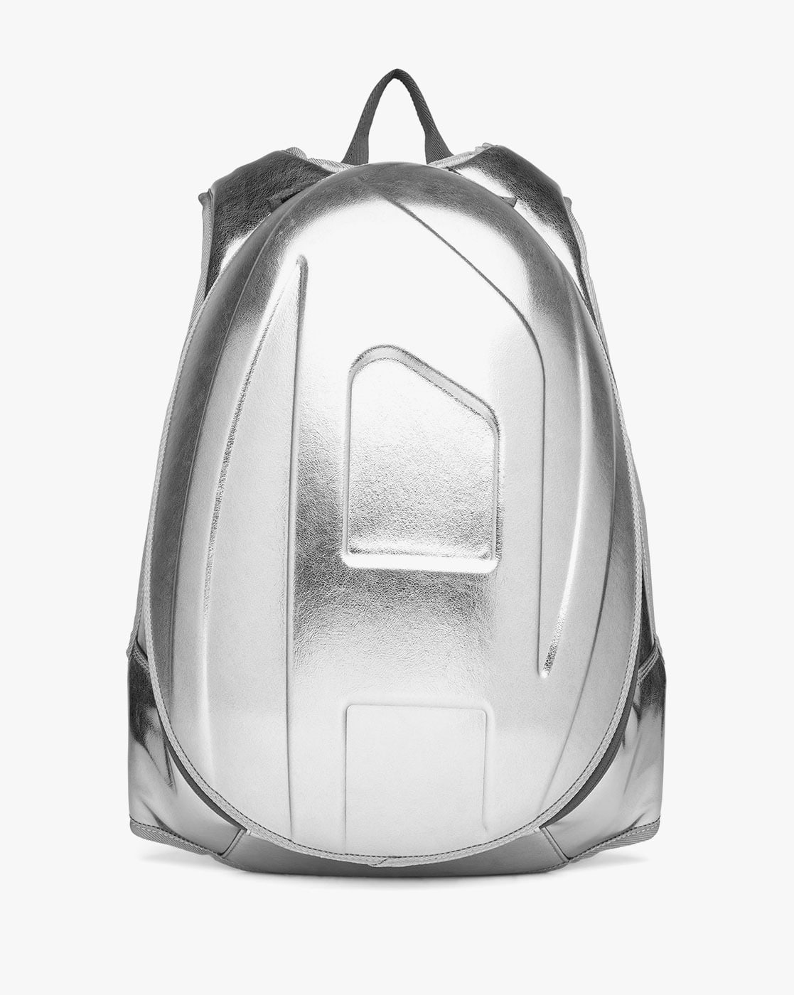 Buy DIESEL 1DR POD Metallic Backpack Silver Color Men AJIO LUXE