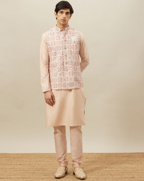 Buy Pink Ethnic Suit Sets for Men by Manyavar Online Ajio