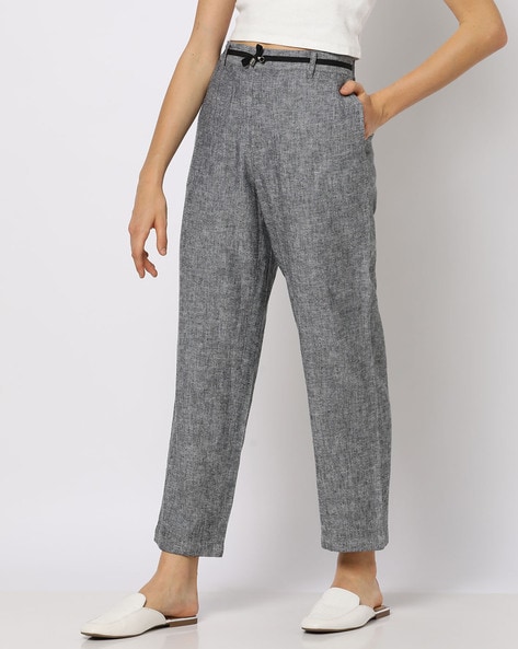 GO COLORS Relaxed Women Grey Trousers - Buy GO COLORS Relaxed Women Grey  Trousers Online at Best Prices in India | Flipkart.com