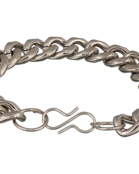 Buy Silver-Toned Bracelets & Kadas for Men by Bold by Priyaasi Online