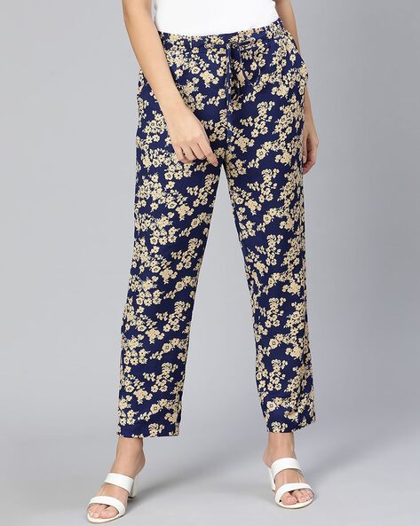 Our Legacy Vast Cut Trousers - Blue Brush Stroke Print | Garmentory