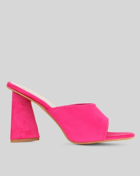 Fuchsia 2025 chunky heels