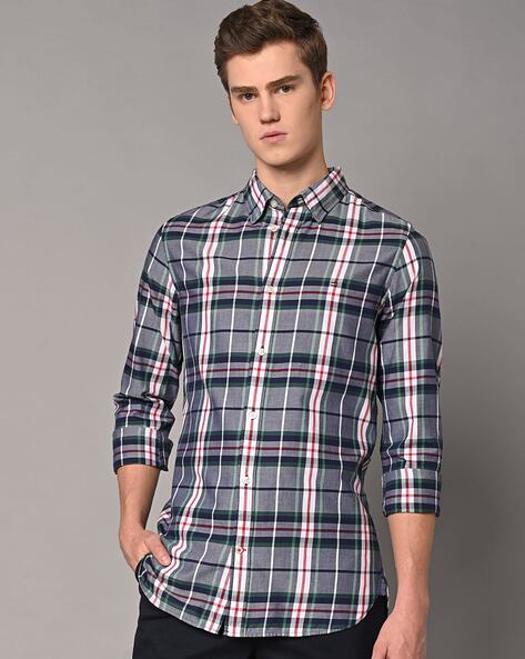 Cotton Checks Tommy Hilfiger Shirts, Full or Long Sleeves at Rs