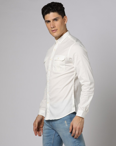 Kuons Avenue Men's Beige Double Pocket Cotton Twill Casual Shirt | Cargo  Shirt | Western Denim Shirt (KACLFS1489M_Beige_Medium) : Amazon.in:  Clothing & Accessories