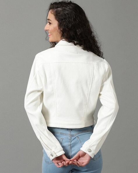 Buy Tokyo Talkies Women White Solid Jacket - Jackets for Women 10710870 |  Myntra
