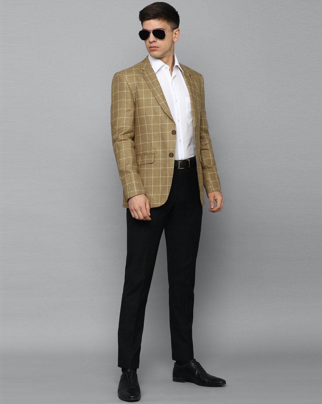 Buy Khaki Blazers & Waistcoats for Men by LOUIS PHILIPPE Online