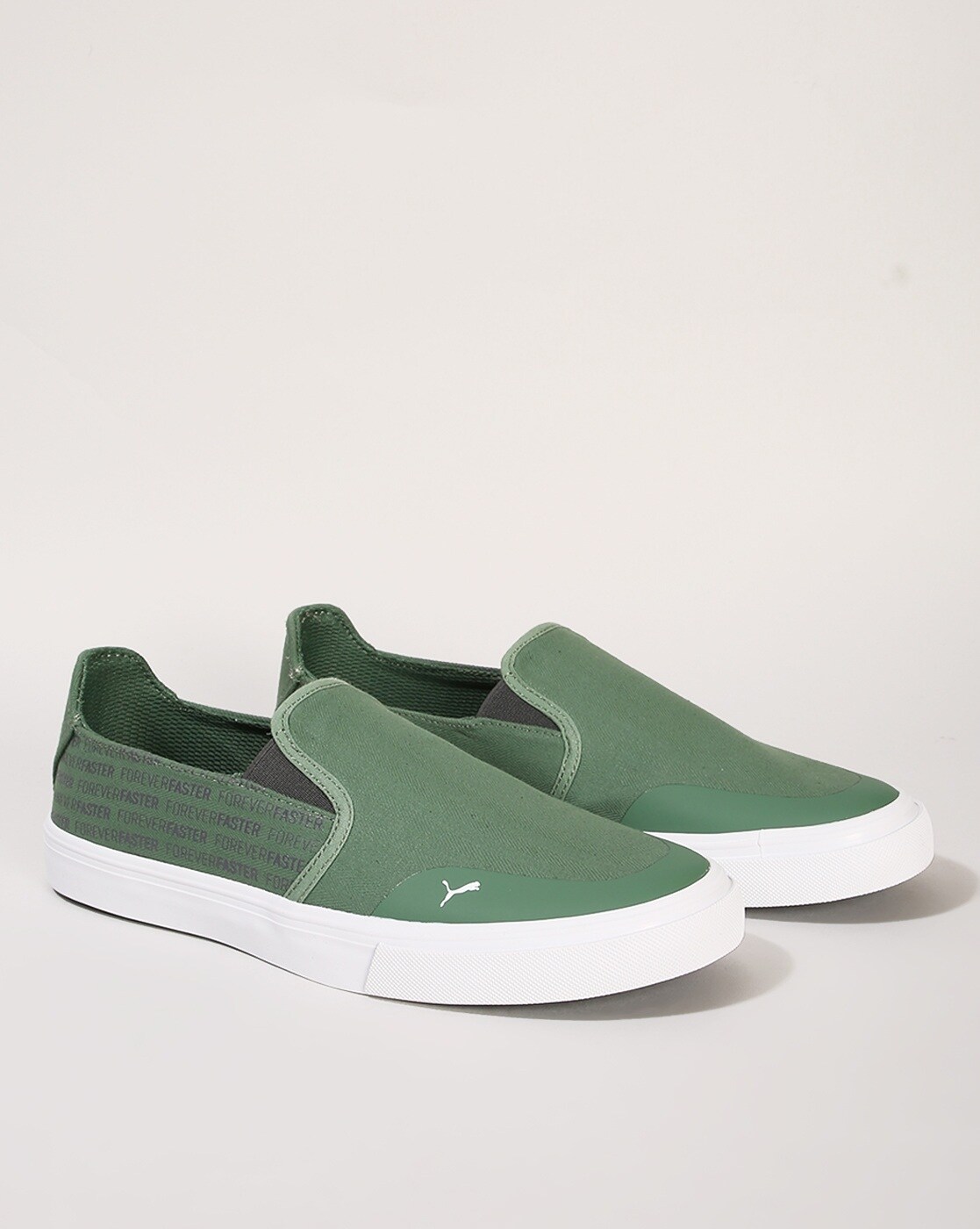 Puma slip sale ons kids green