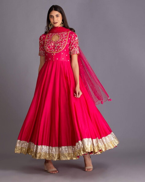 Buy Pink Dresses Gowns for Women by HOUSE OF TUSHAOM Online Ajio