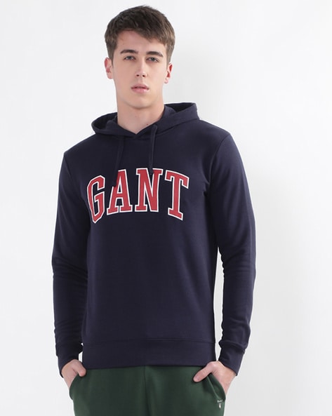 Gant logo hotsell full zip hoodie