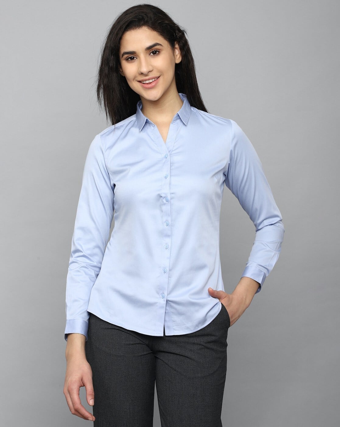 Buy Blue Shirts for Women by ALLEN SOLLY Online
