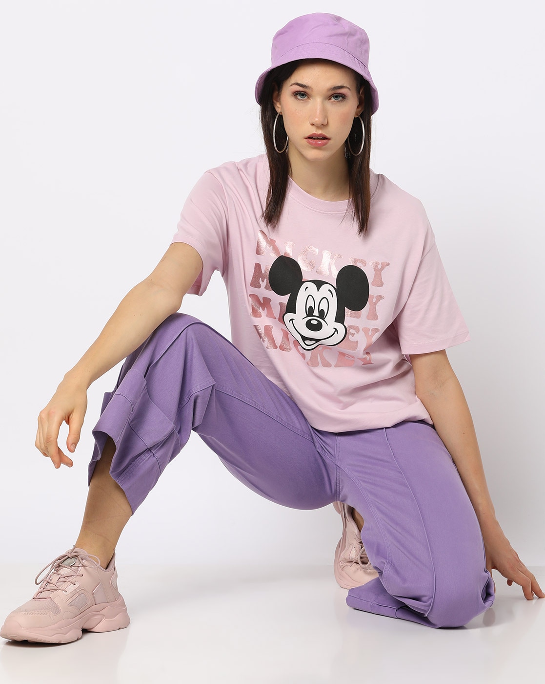 Buy Dusty Mauve Tshirts for Women by DNMX Online