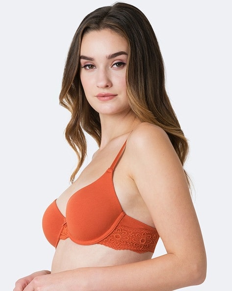Non-Padded Orange Stylish Net Bra, Size: 32 at Rs 65/piece in
