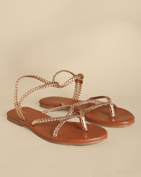 Braided sandals - Cream - Ladies | H&M IN