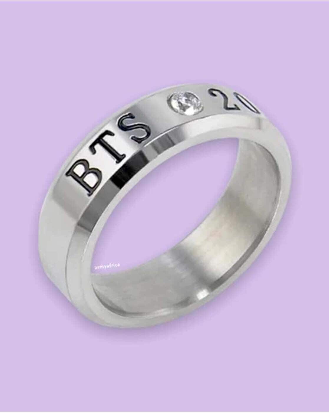 Buy Youyouchard 8 Style BTS Album Ring BTS Stainless Steel Finger Rings  Bangtan V Suga Jewelry Rings Accessories for Men Women Couple Ring Birthday  Gift(H04-1PC) Online at desertcartINDIA