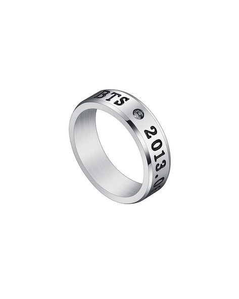 MIAMI Men Jewellery Black Stainless Steel Ring for Boys : Amazon.in:  Jewellery
