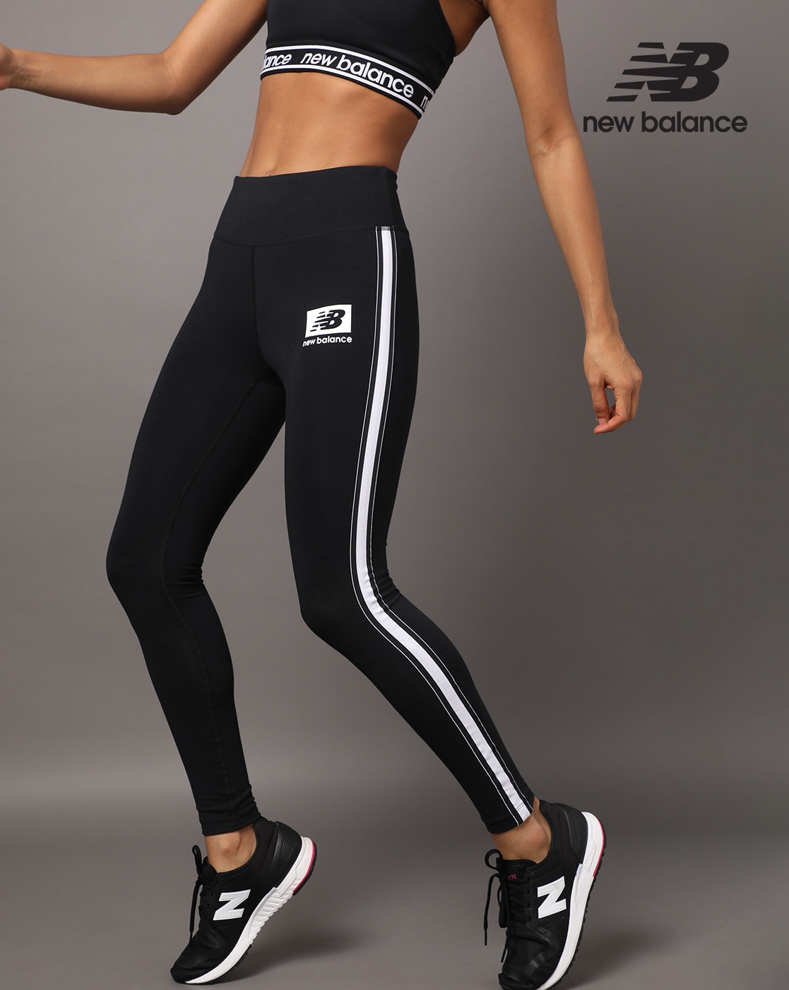 Buy Black Leggings for Women by NEW BALANCE Online