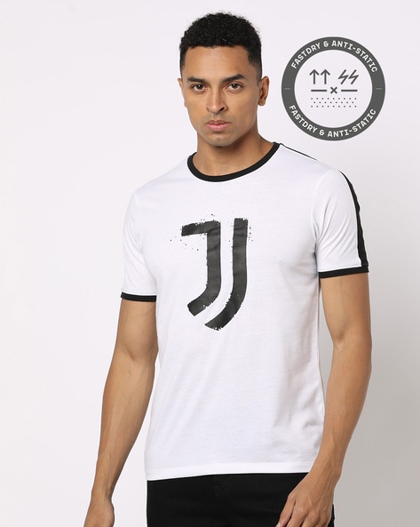 Men Juventus Regular Fit Crew-Neck T-Shirt