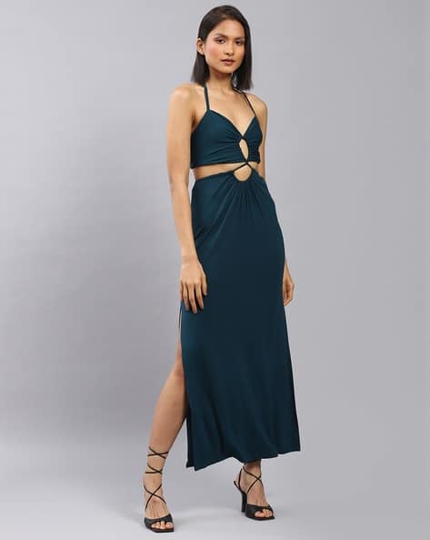 amara halter mini dress Amara Halter Ruched Mini Dress main image 1