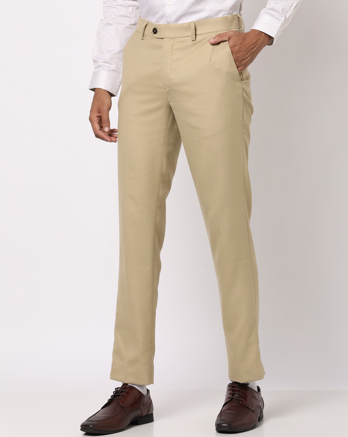 Sage Nation Men's Box Pleat Trouser in Khaki SAGE NATION