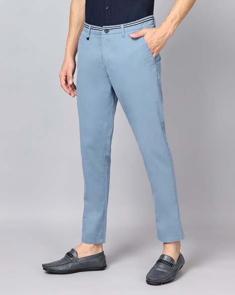 Jeans & Trousers | Stretchable Lycra Ankle Fit Trousers | Freeup