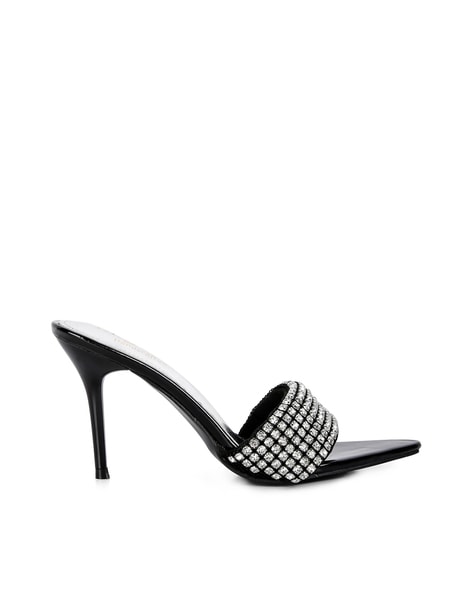 Buy Black Heeled Sandals for Women by Rag Co Online Ajio