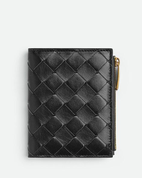 Small Intrecciato Leather Zip Wallet