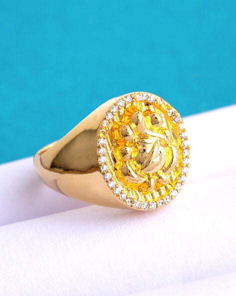 22K Lord Ganesh Gold Ring | Raj Jewels