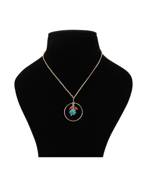Jemant Necklace For Men Feather Leaf Turquoise India | Ubuy