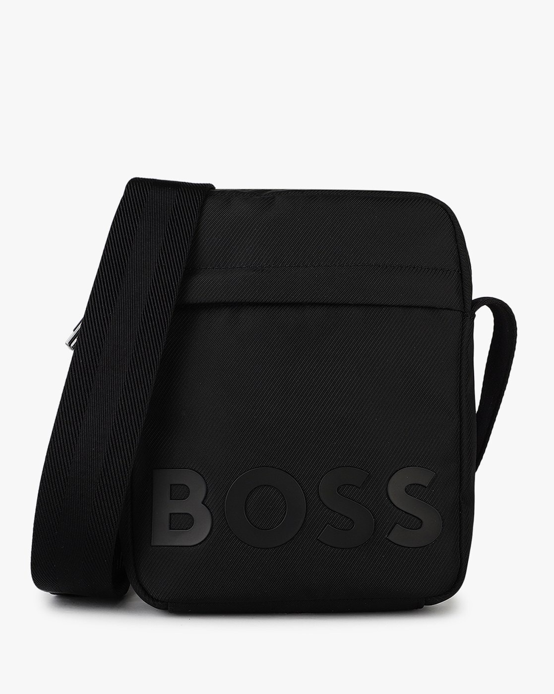 BOSS - Recycled-nylon envelope bag with printed logo